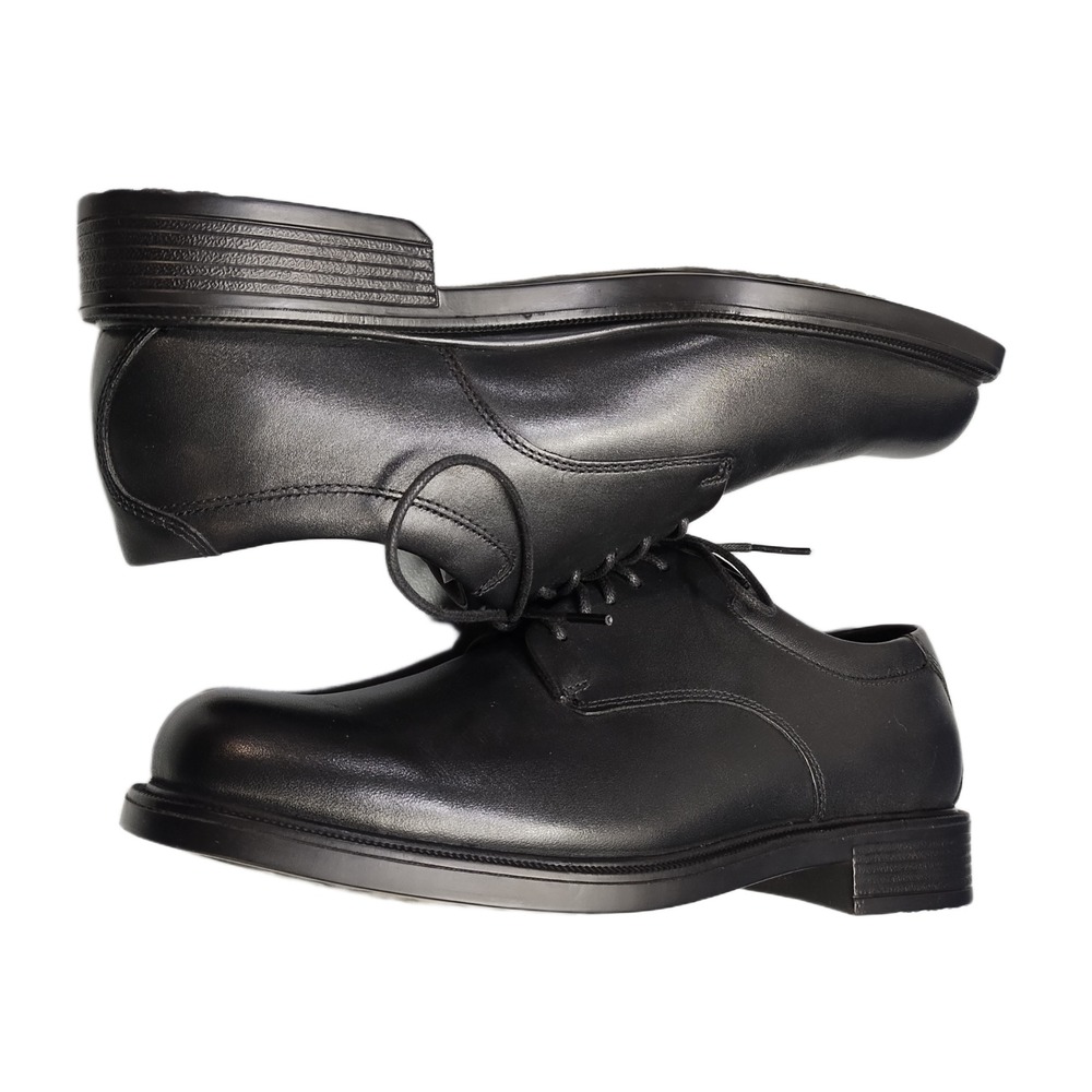 Rockport Margin Oxford Dress Shoes Mens 8.5W Black Round Toe Lace Up K71224 EUC